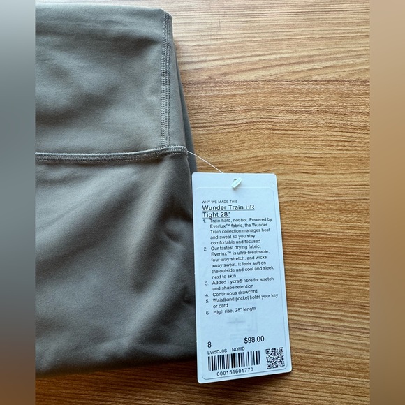 Lululemon Wunder Train HR Tight 28” Size: 8 - Picture 5 of 6